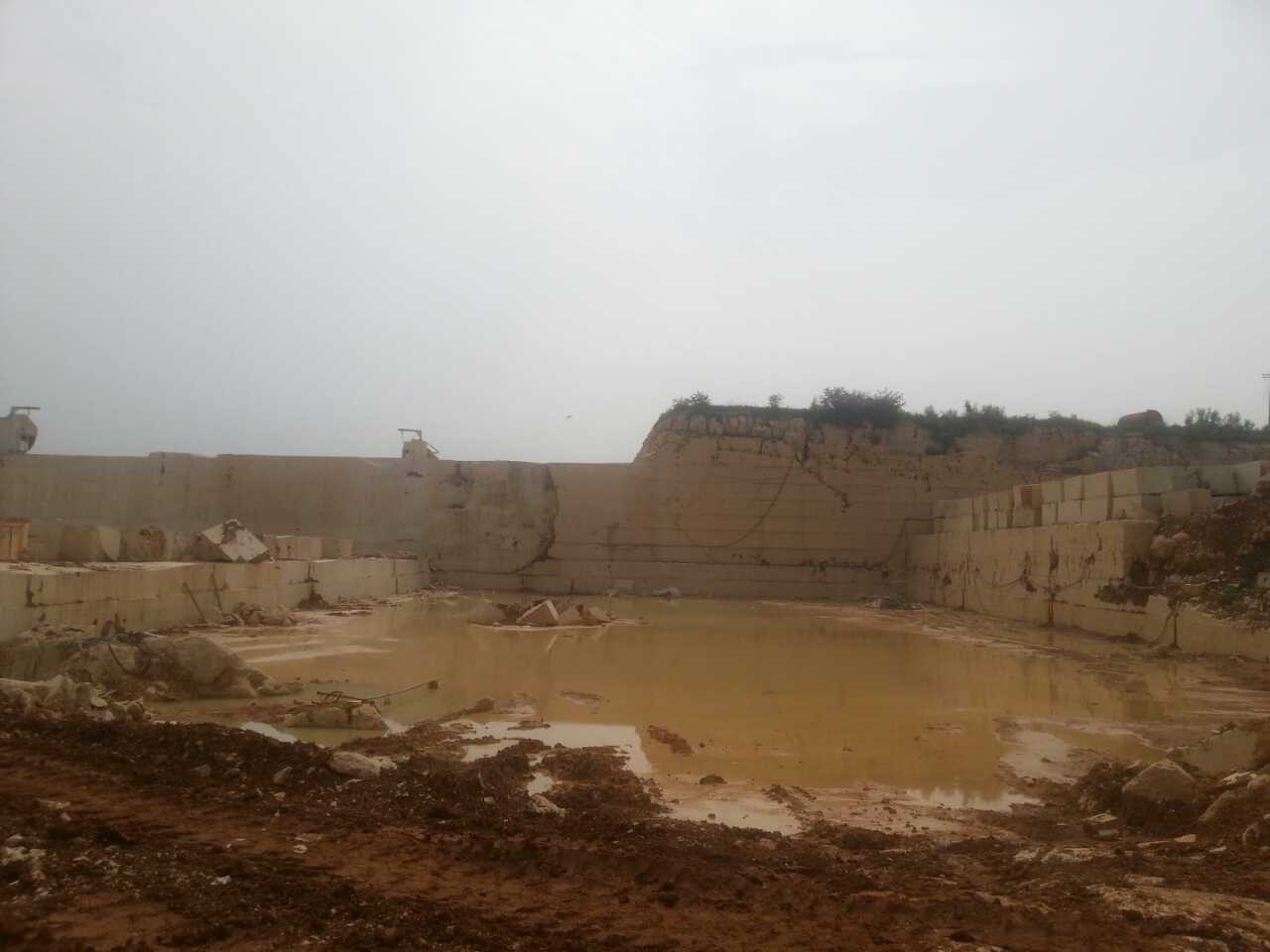 Beige travertine