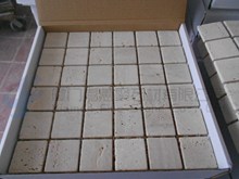 White Limestone tumbled mosaic