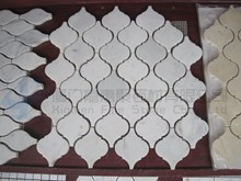White marble mosaic