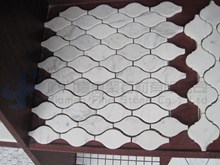 White marble mosaic