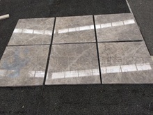 Silver grey marble tiles