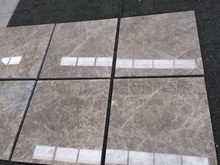 Silver grey marble tiles
