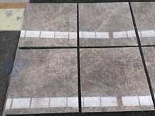 Silver grey marble tiles
