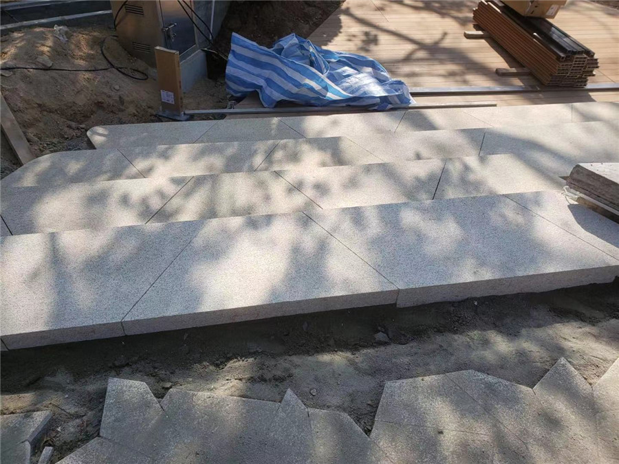 Granite gold flax Stair