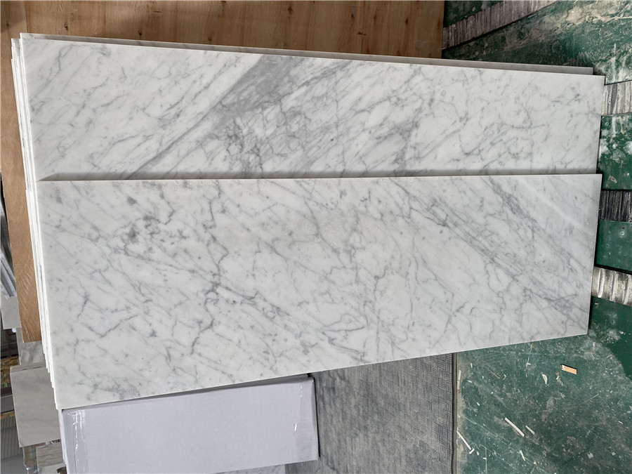 Bianco Carrara Tiles - Canadian Project